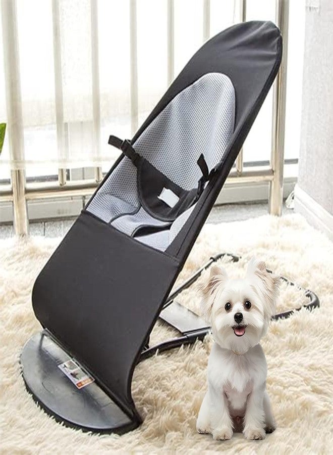 VPGS Dog Rocking Chair, Portable Summer Pet Dog Bed Cat Sofa Foldable Rocking Chair Small Pet Rocking Bed - Image 1